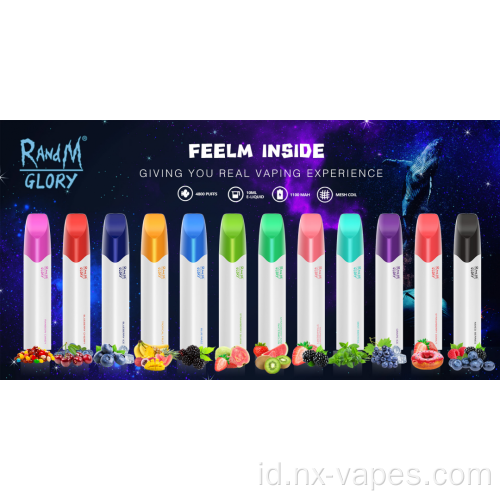 Randm Glory 4800 Pod Vape sekali pakai